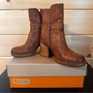 Kork-Ease Women's Brown Leather Boots